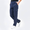 Pantaloni medicali Lotus Flex, stretch, cu snur, bleumarin, TRS-KH2 XS