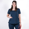 Bluza medicala Lotus Flex, stretch, bleumarin, TRS-NP11