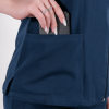 Bluza medicala Lotus Flex, stretch, bleumarin, TRS-NP11
