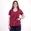 Bluza medicala Lotus Flex, stretch, visiniu, TRS-NP11 L