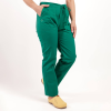 Pantaloni medicali Lotus Flex, stretch, cu elastic si snur, verde hunter, CVC-SP2