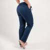 Pantaloni medicali Lotus Flex, stretch, cu elastic si snur, bleumarin, CVC-SP2