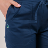 Pantaloni medicali Lotus Flex, stretch, cu elastic si snur, bleumarin, CVC-SP2