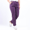 Pantaloni medicali Lotus Flex, stretch, cu elastic si snur, visiniu, CVC-SP2
