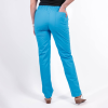 Pantaloni medicali Lotus Flex, stretch, cu elastic si snur, albastru deschis, CVC-SP2