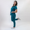 Costum medical Lotus Flex, stretch, turcoaz inchis, TS-NP10 TS-SP3
