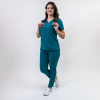 Costum medical Lotus Flex, stretch, turcoaz inchis, TS-NP10 TS-SP3