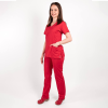 Costum medical Lotus Flex, stretch, rosu, CVC-NP4 CVC-SP2