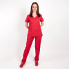 Costum medical Lotus Flex, stretch, rosu, CVC-NP4 CVC-SP2