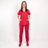 Costum medical Lotus Flex, stretch, rosu, CVC-NP4 CVC-SP2