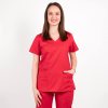 Costum medical Lotus Flex, stretch, rosu, CVC-NP4 CVC-SP2