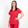 Costum medical Lotus Flex, stretch, rosu, CVC-NP4 CVC-SP2
