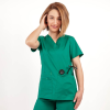 Costum medical Lotus Flex, stretch, verde hunter, CVC-NP1 CVC-SP2