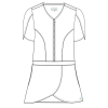 Costum medical Lotus Flex, stretch, bleumarin, TRS-NP12 TRS-SP4-V3