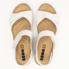 Sandale Leon 1041, din piele, de vara, alb