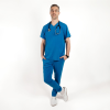 Costum medical Lotus Flex, stretch, albastru royal, TS-NP9 TS-SP9