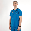Costum medical Lotus Flex, stretch, albastru royal, TS-NP9 TS-SP9