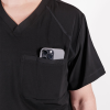 Bluza medicala Lotus Flex, stretch, negru, TS-NP9