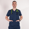 Bluza medicala Lotus Flex, stretch, bleumarin, TRS-NP16 L