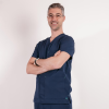 Bluza medicala Lotus Flex, stretch, bleumarin, TRS-NP16