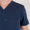 Bluza medicala Lotus Flex, stretch, bleumarin, TRS-NP16