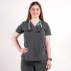 Bluza medicala Lotus Flex, stretch, gri, TS-NP7