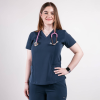 Costum medical Lotus Flex, stretch, bleumarin, TS-NP7 TS-SP3