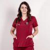 Costum medical Lotus Flex, stretch, visiniu, TS-NP7 TS-SP3