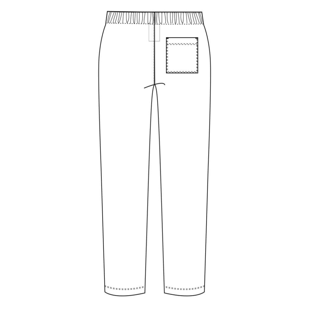 Pantaloni medicali Lotus Flex, stretch, cu elastic si snur, albastru deschis, CVC-SP2