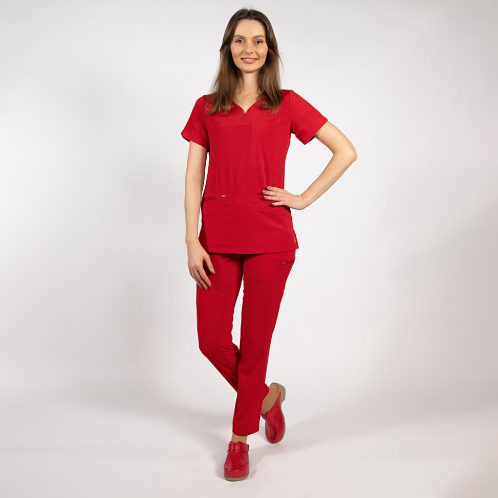 Costum medical Lotus Flex, stretch, rosu, TS-NP10 TS-SP3