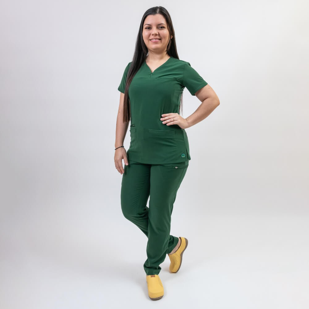 Costum medical Lotus Flex, stretch, verde hunter, TS-NP10 TS-SP3