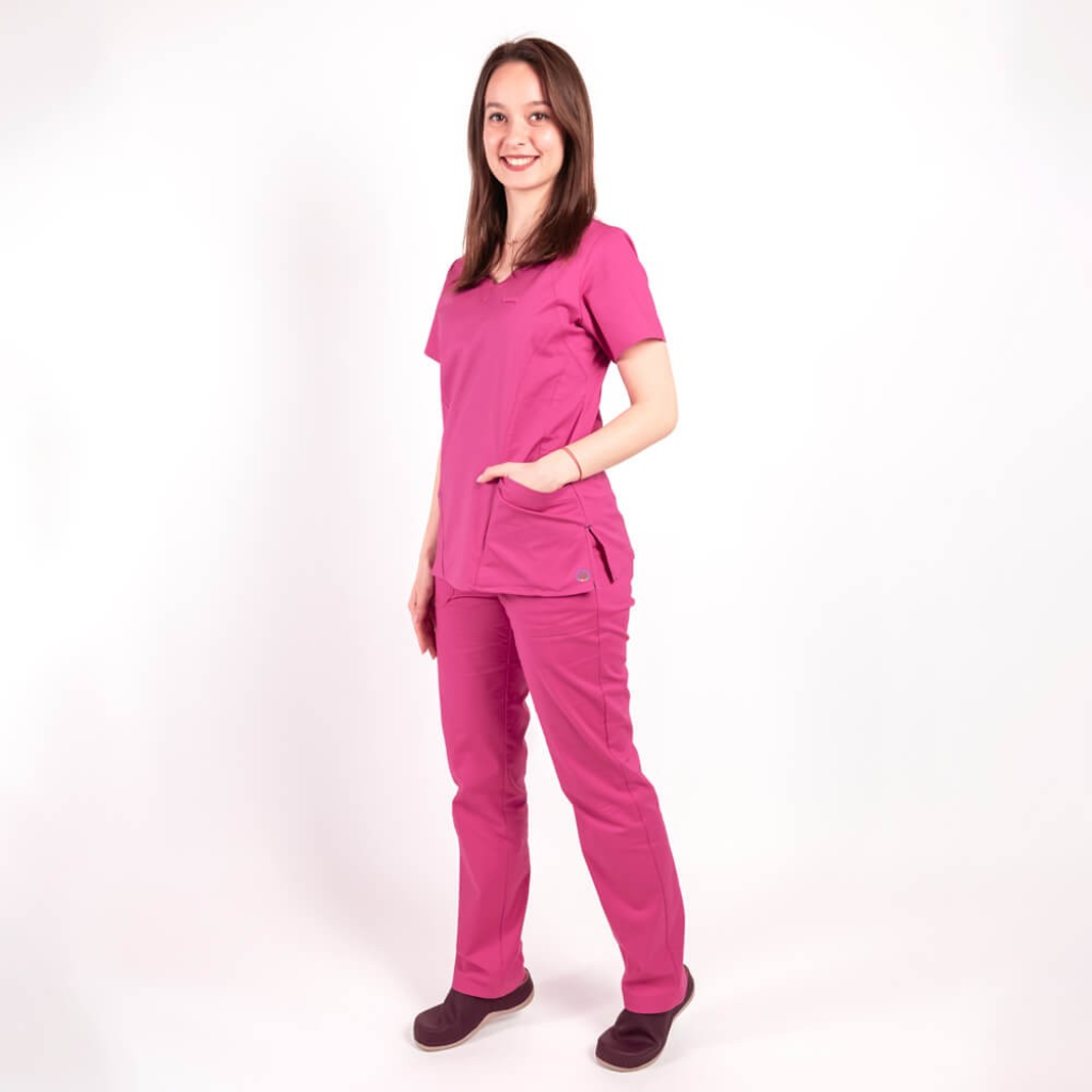Costum medical Lotus Flex, stretch, fucsia, CVC-NP4 CVC-SP2