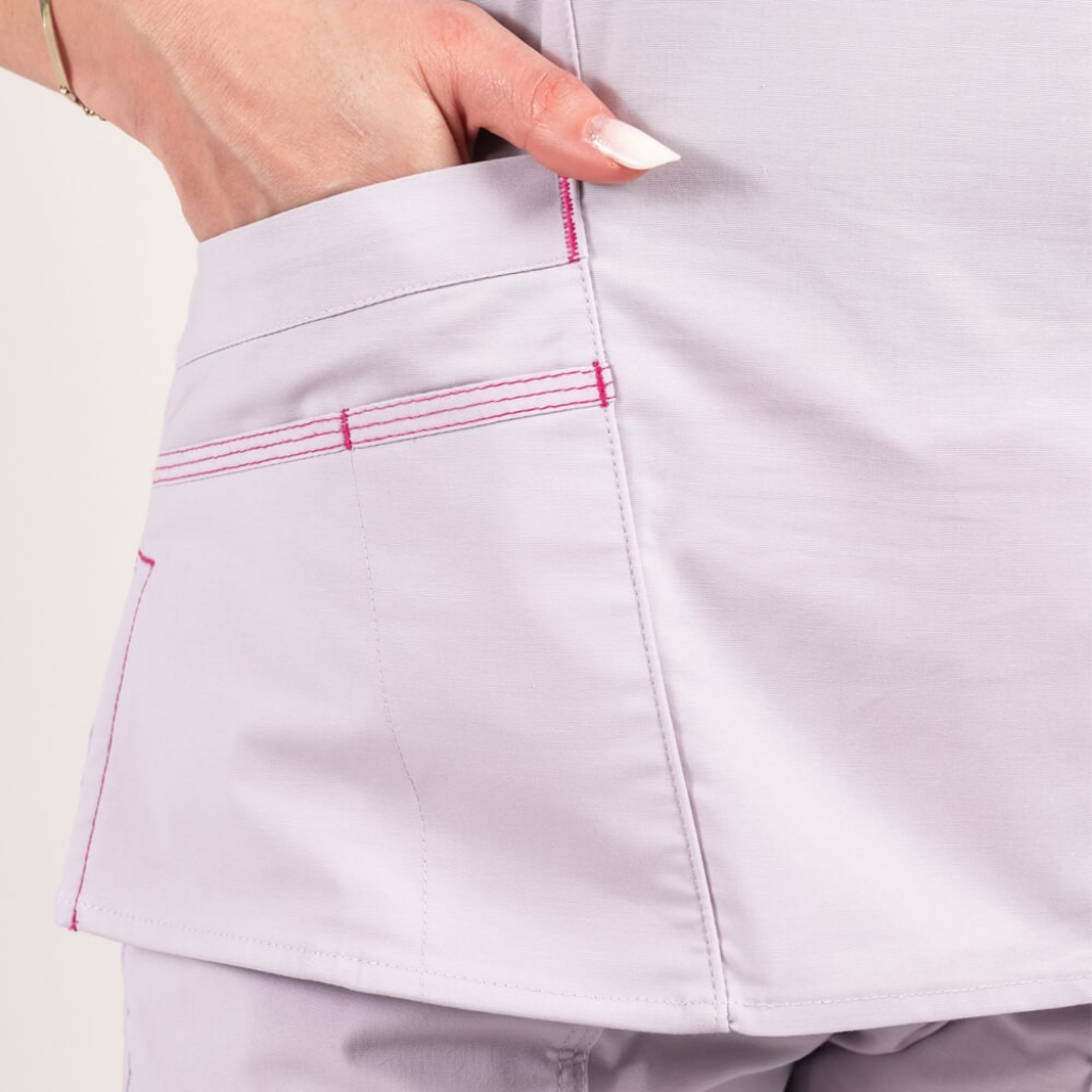 Costum medical Lotus Flex, stretch, mov deschis, CVC-NP4 CVC-SP2