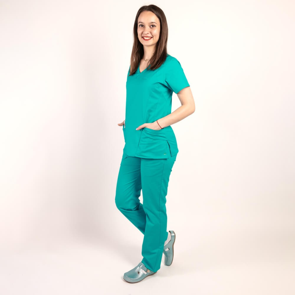 Costum medical Lotus Flex, stretch, sea frost, CVC-NP4 CVC-SP2
