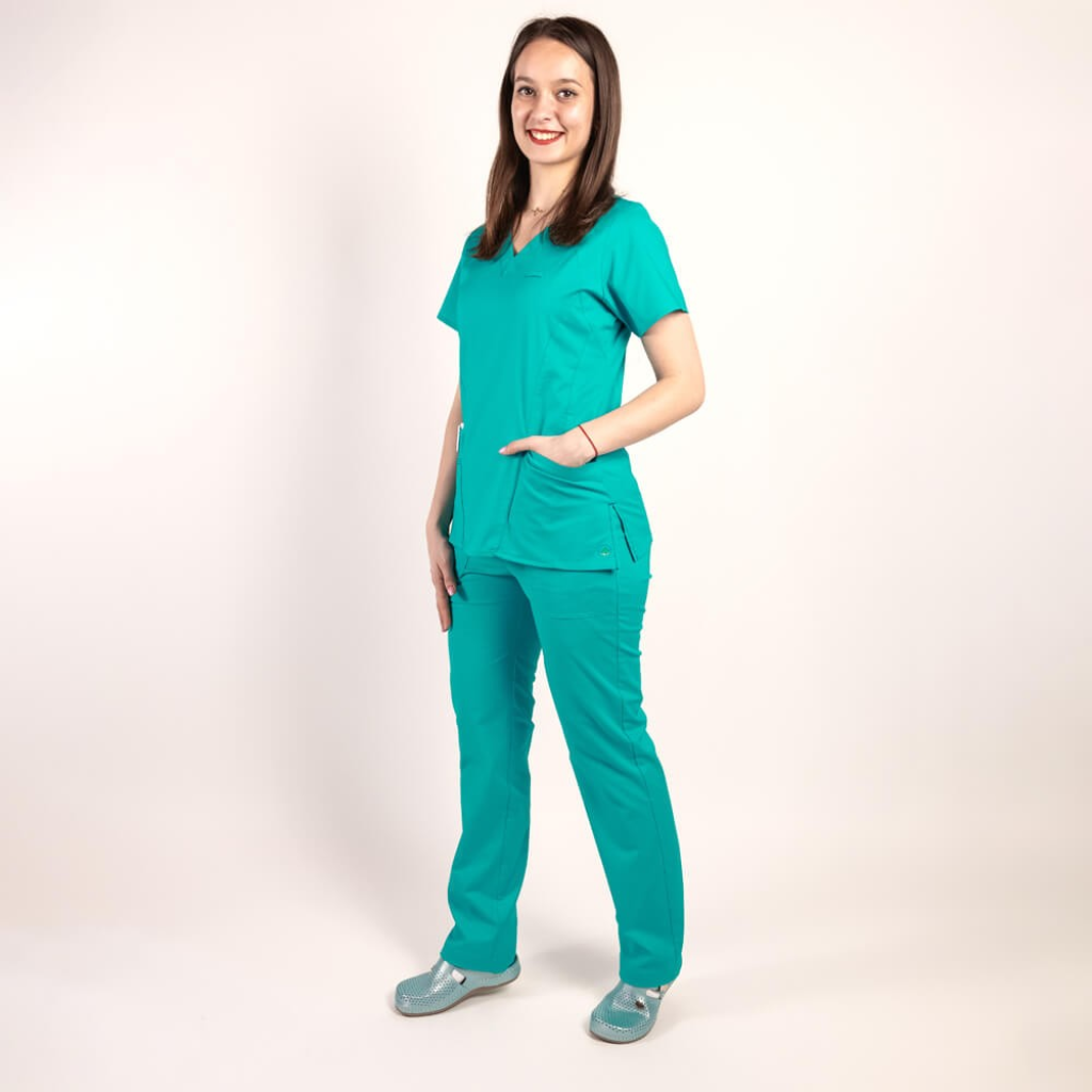 Costum medical Lotus Flex, stretch, sea frost, CVC-NP4 CVC-SP2