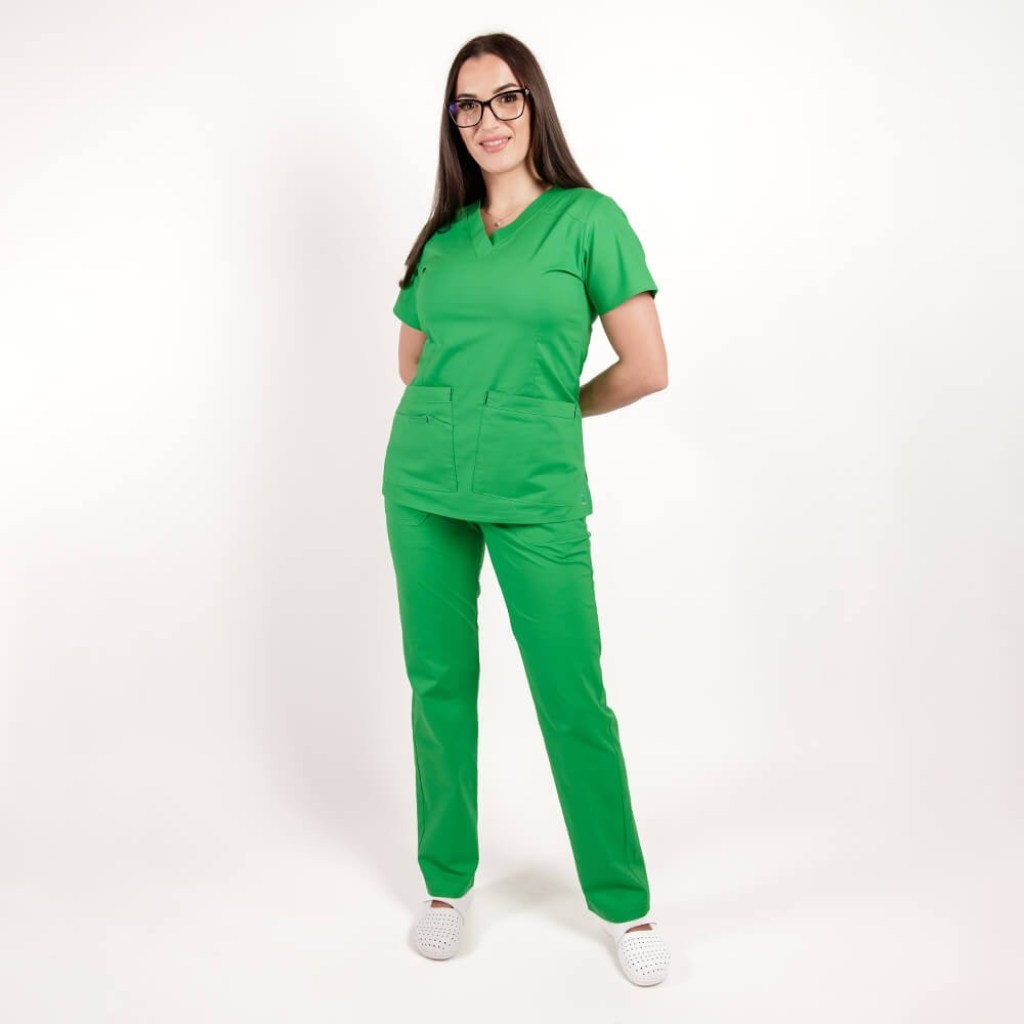Costum medical Lotus Flex, stretch, verde chirurgical, CVC-NP1 CVC-SP2