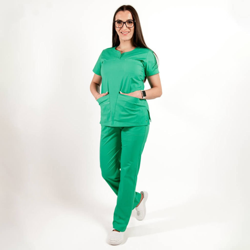 Costum medical Lotus Flex, stretch, verde chirurgical deschis, CVC-NP3 CVC-SP2