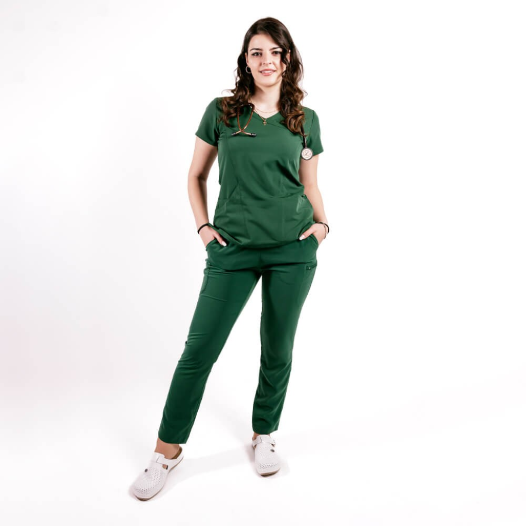 Costum medical Lotus Flex, stretch, verde hunter, TRS-NP13 TS-SP3