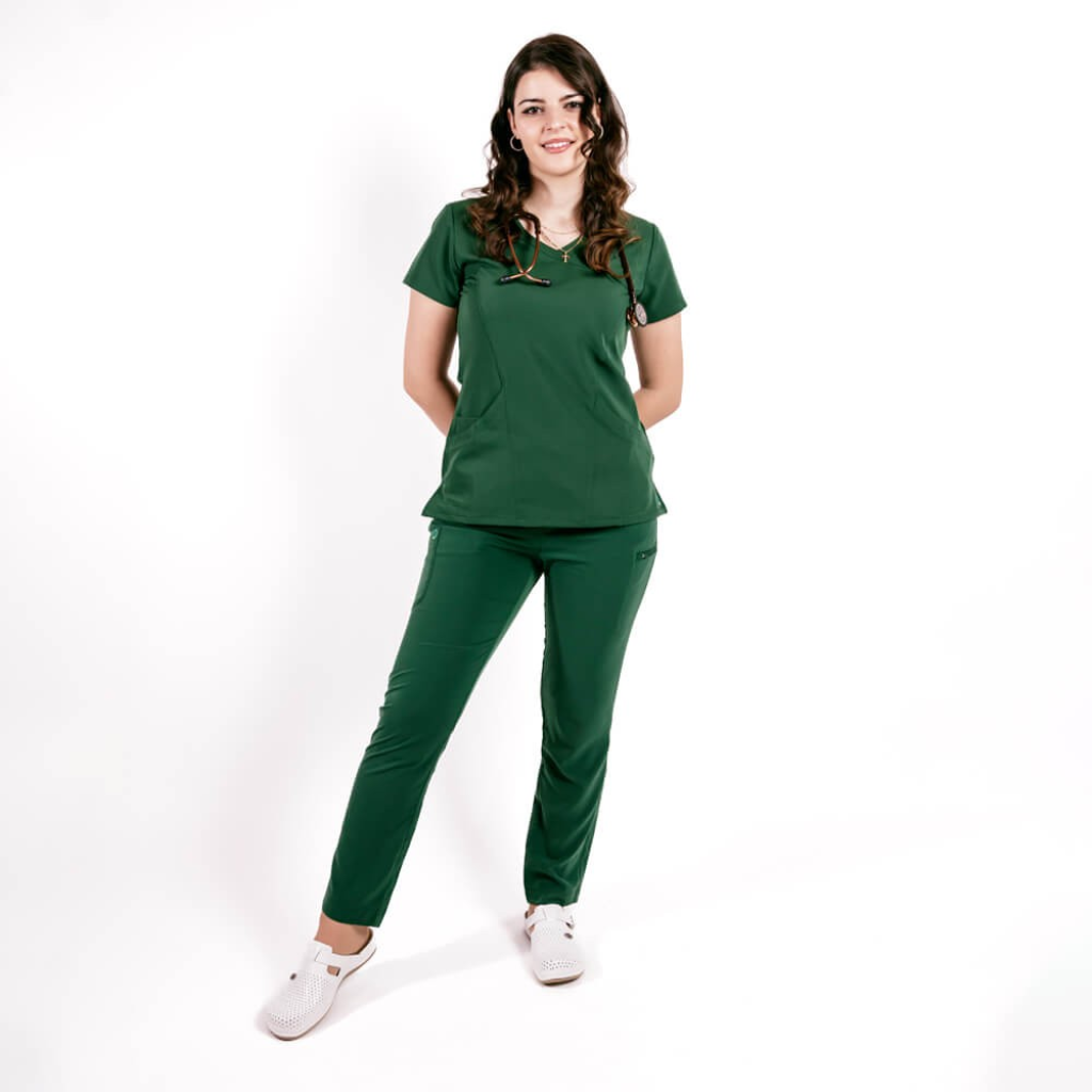 Costum medical Lotus Flex, stretch, verde hunter, TRS-NP13 TS-SP3