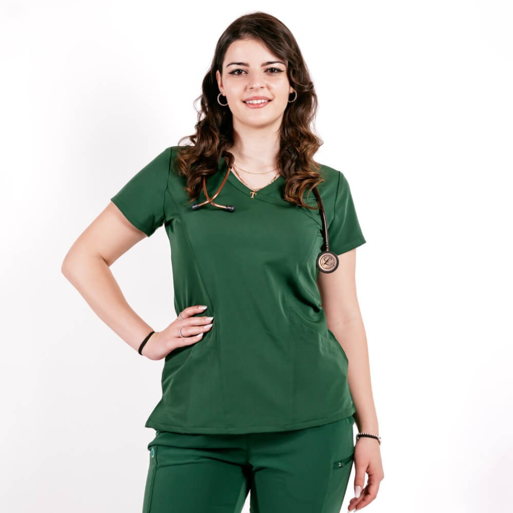 Costum medical Lotus Flex, stretch, verde hunter, TRS-NP13 TS-SP3