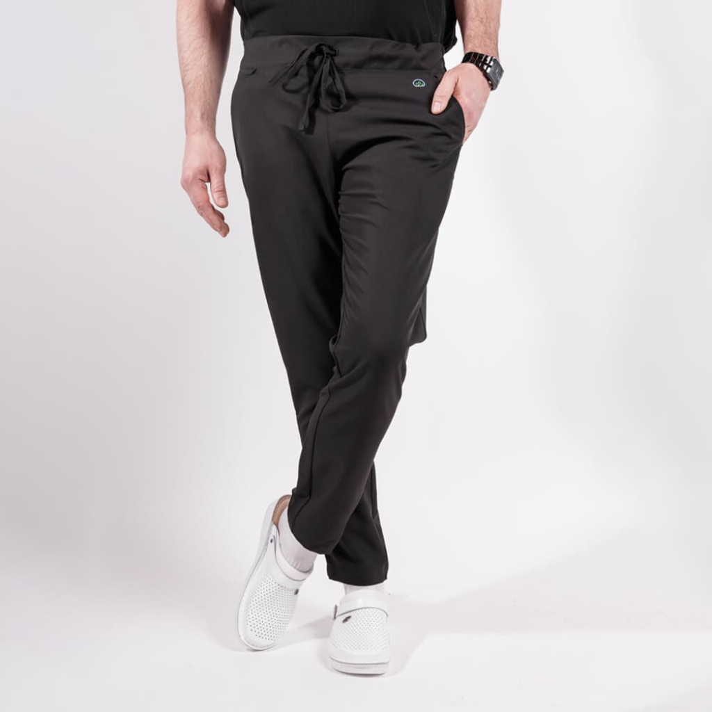 Costum medical Lotus Flex, stretch, negru, TS-NP9 TRS-SP9