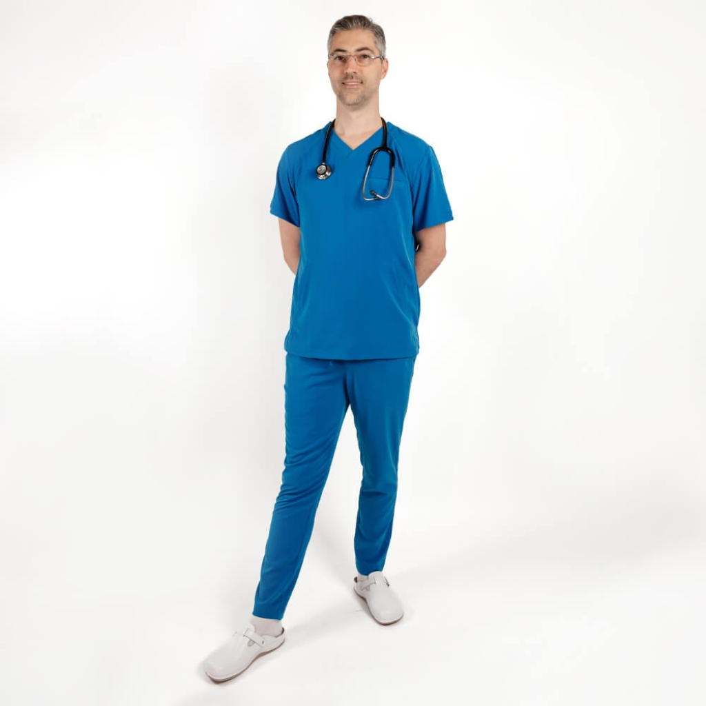 Costum medical Lotus Flex, stretch, albastru royal, TS-NP9 TS-SP9