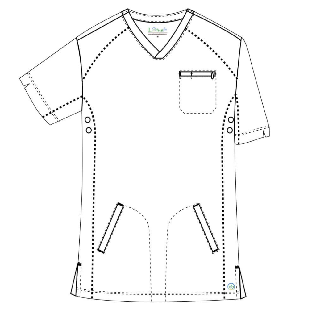 Costum medical Lotus Flex, stretch, albastru royal, TS-NP9 TS-SP9