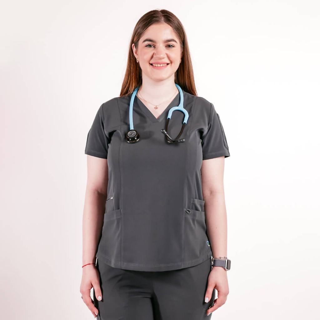Bluza medicala Lotus Flex, stretch, gri, TS-NP7 XL