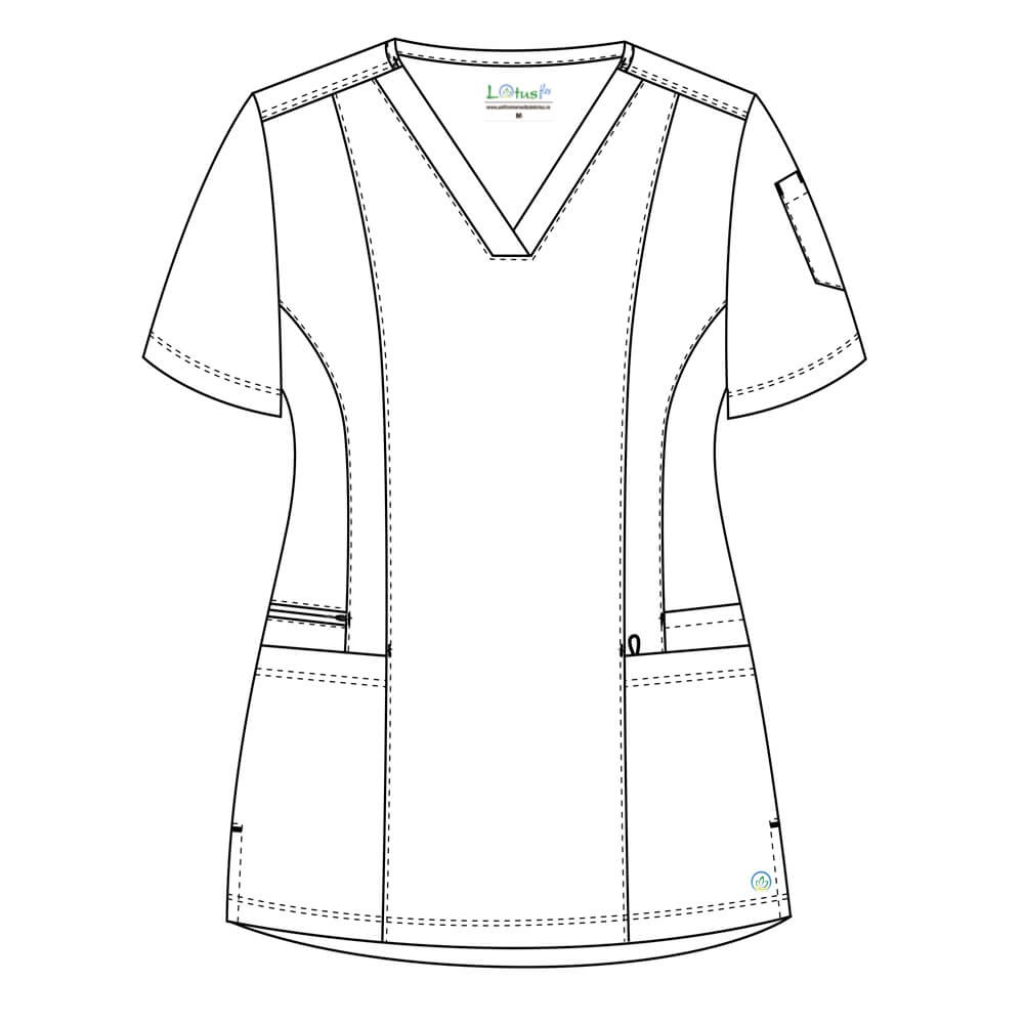 Bluza medicala Lotus Flex, stretch, visiniu, TS-NP7