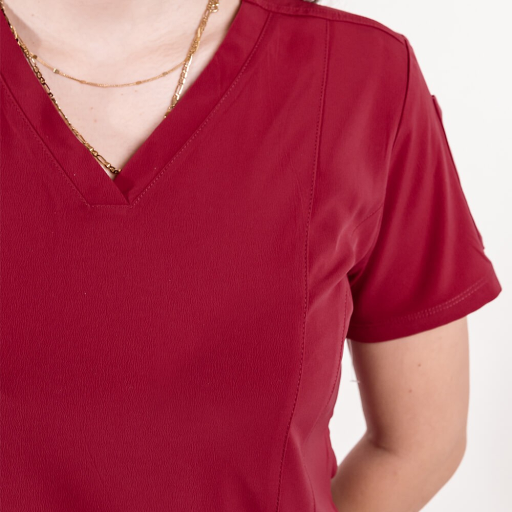 Costum medical Lotus Flex, stretch, visiniu, TS-NP7 TS-SP3