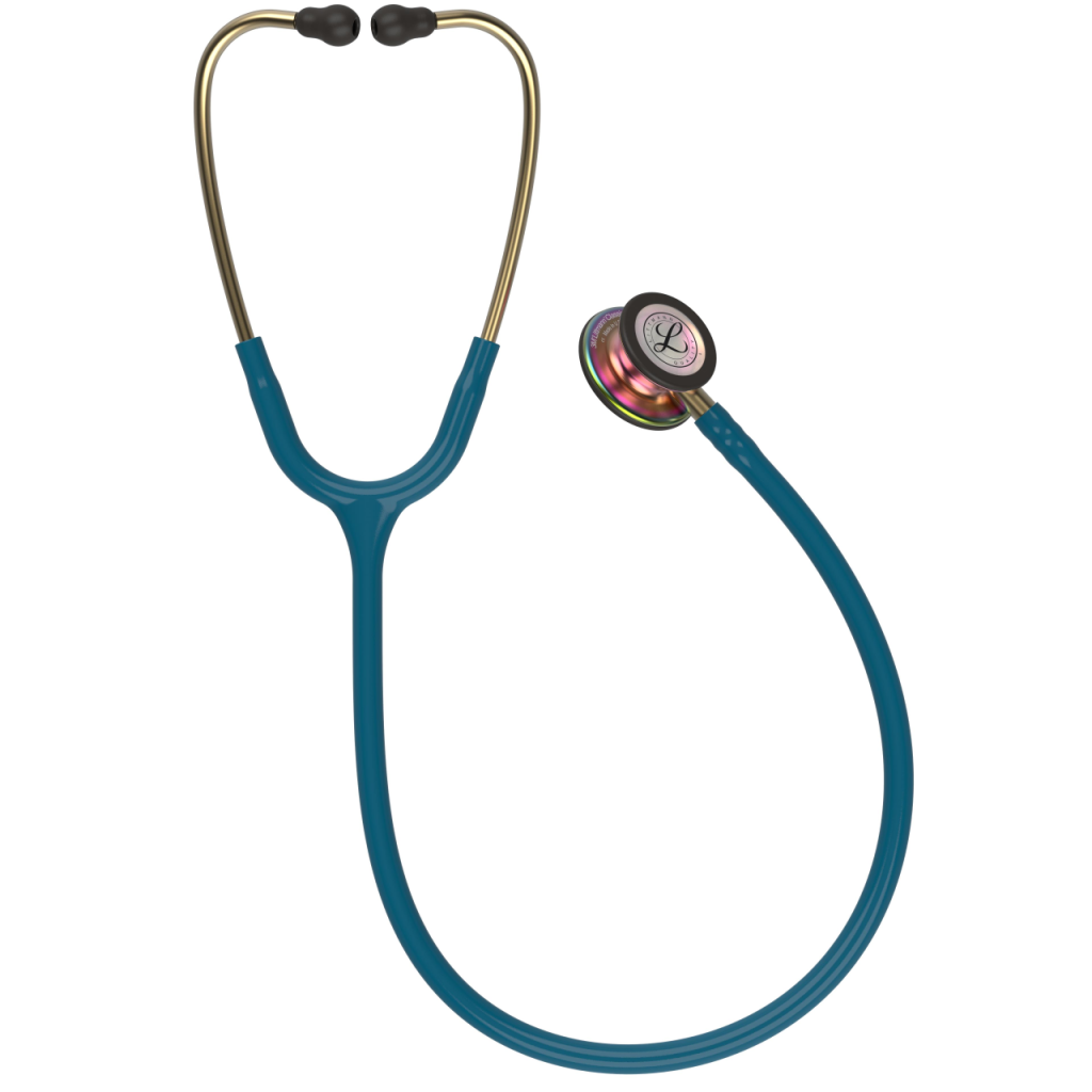 Stetoscop 3M Littmann Classic III Albastru caraibe cu capsula curcubeu 5807 privire de ansamblu